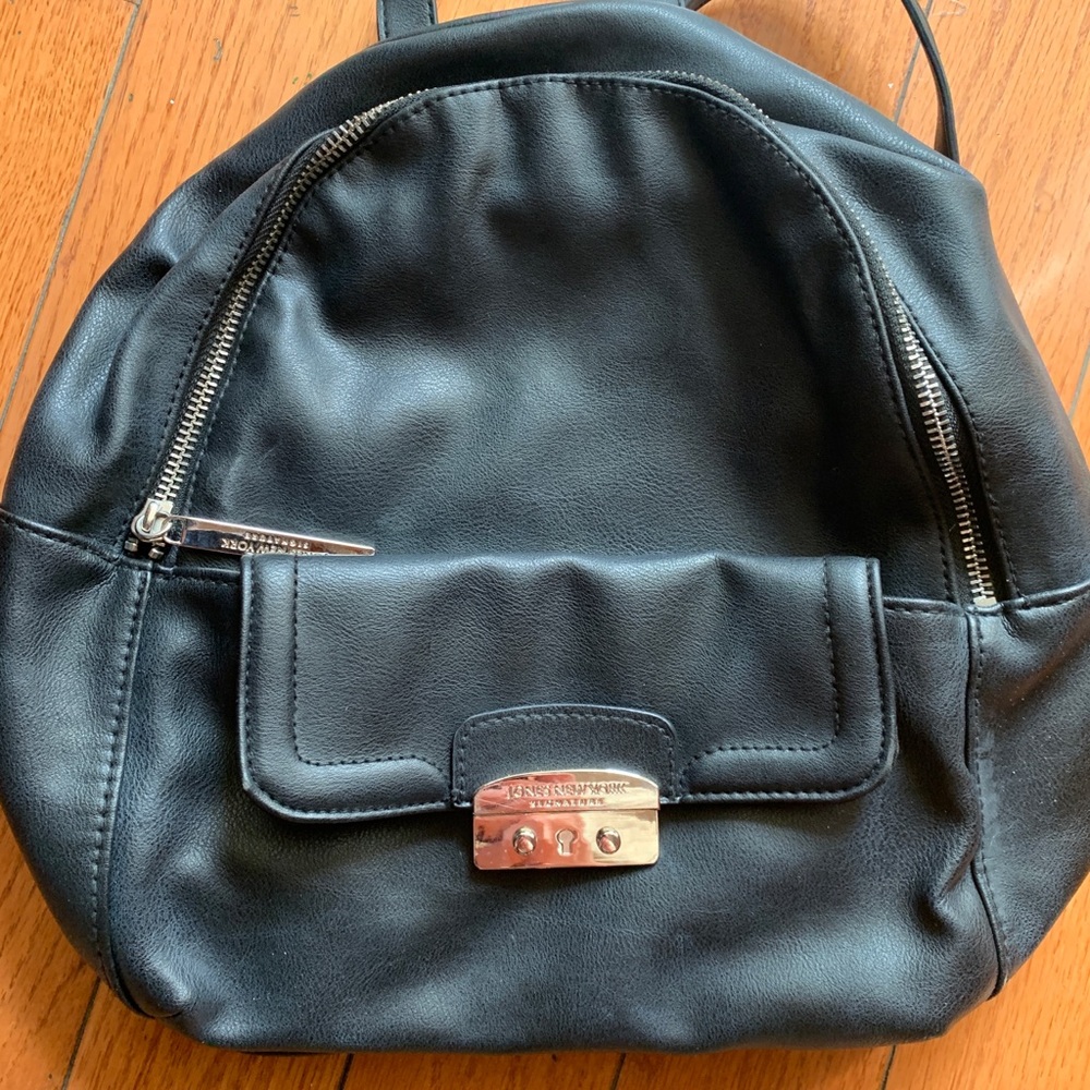 Black Leather Backpack